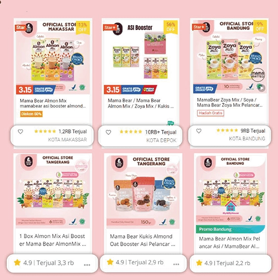 hasil penjualan reseller mamabear