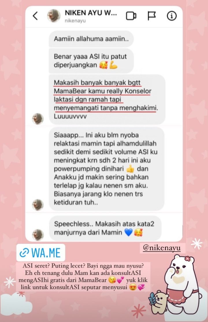 konsultasi asi mamabear niken