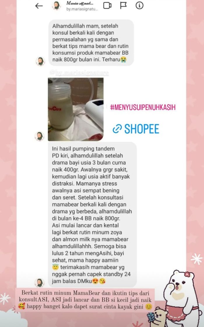 konsultasi asi mamabear maria