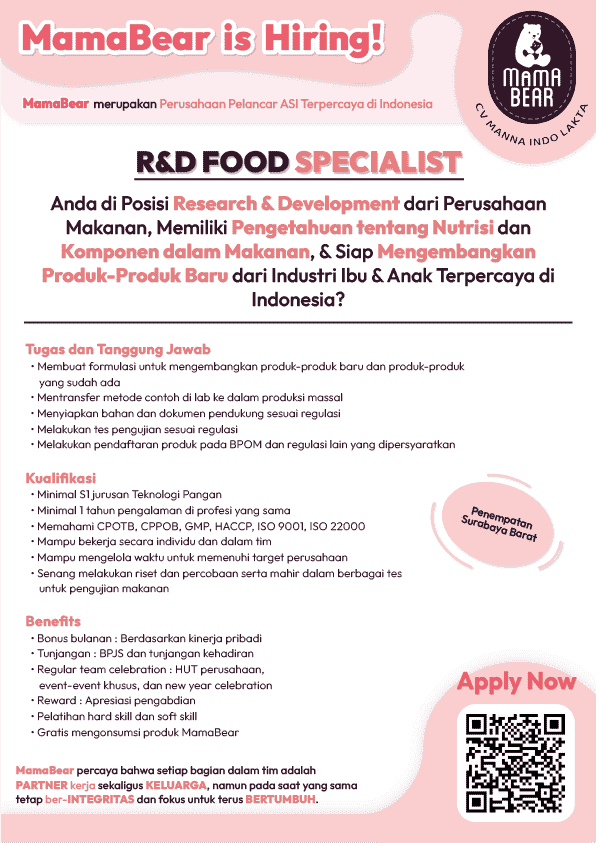 R&D food specialist