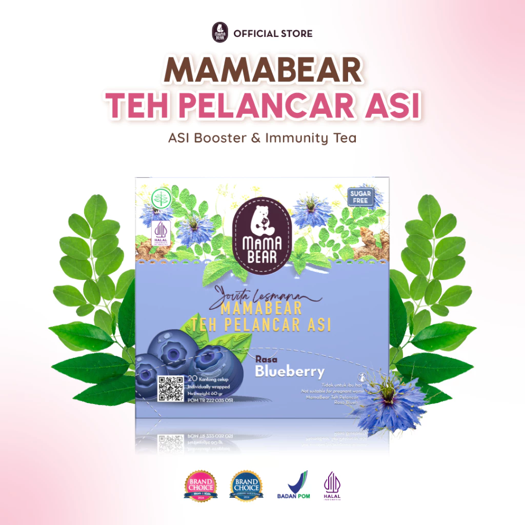 MamaBear Teh Pelancar ASI Rasa Blueberry